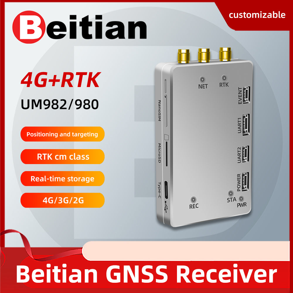 Beitian Network RTK directional GNSS receiver UM982/980+4G solution GPS module BG-620 610 Beitian Network RTK directional GNSS receiver UM982/980+4G solution GPS module BG-620 610
